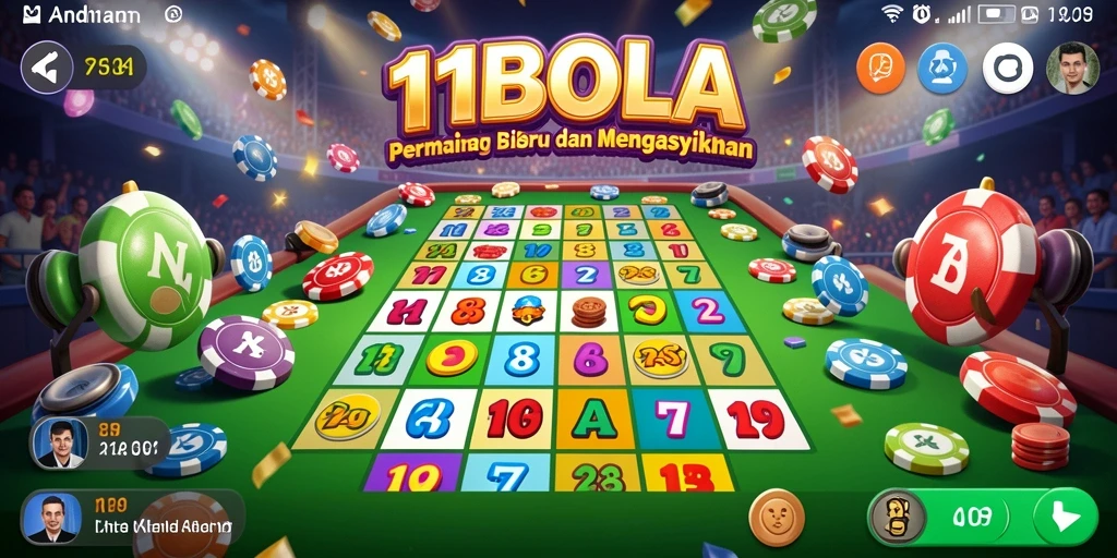 Tampilan gameplay 11BOLA yang menegangkan dan interaktif saat bermain Bingo.