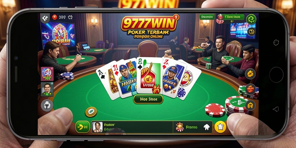 Tangkapan layar gameplay mendebarkan permainan Poker di 9777WIN.