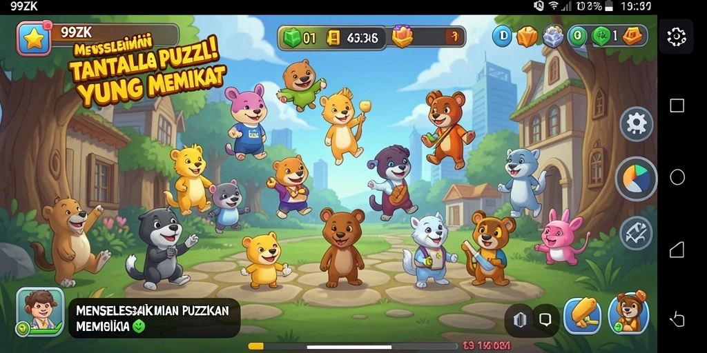 Screenshot gameplay <strong>99ZK</strong> dengan tantangan Puzzle yang menarik.