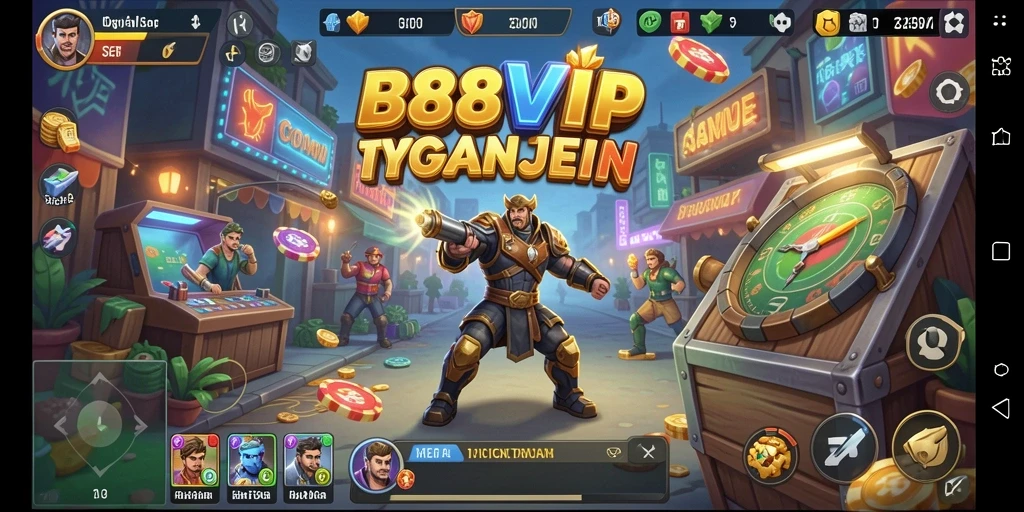Tampilan gameplay B8VIP dengan elemen Tycoon yang menarik.