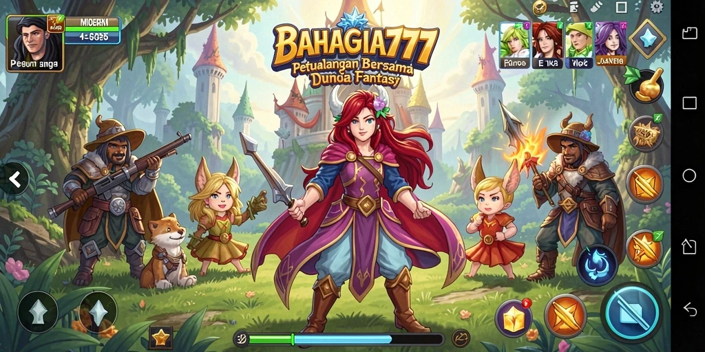 Tampilan gameplay BAHAGIA777 yang mendebarkan di dunia petualangan.
