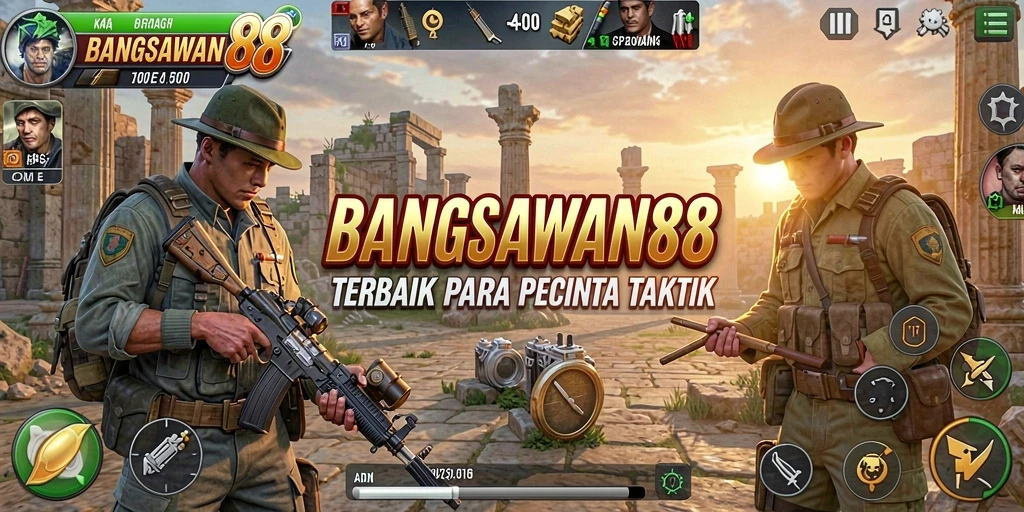 Tangkapan layar gameplay BANGSAWAN88 menampilkan pertempuran taktis yang mendebarkan.