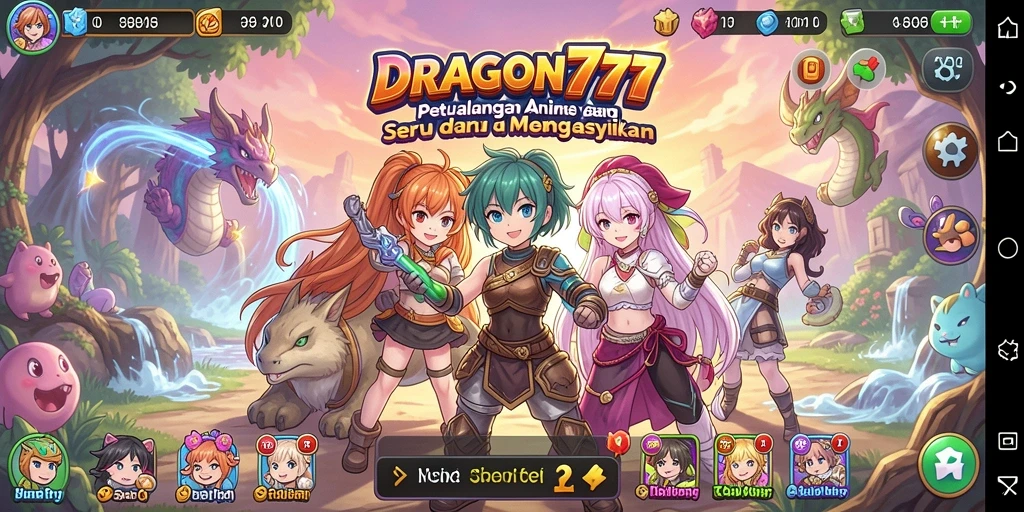 Tampilan gameplay yang menarik dan mendebarkan di DRAGON777.