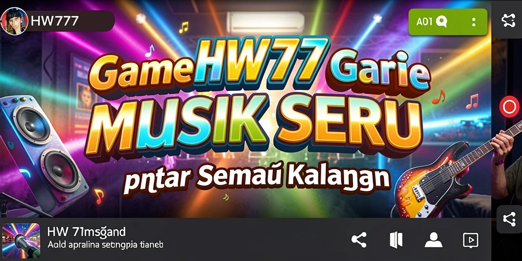 Tampilan gameplay HW777 yang menarik dengan banyak pilihan lagu.
