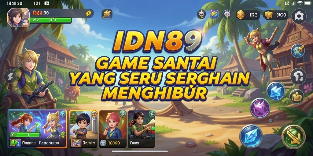 Tampilan gameplay IDN89 dengan grafis cerah dan menarik.