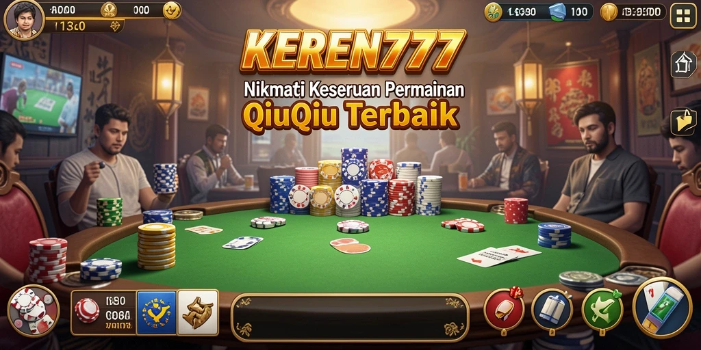 Tangkapan layar KEREN777 menampilkan gameplay seru QiuQiu yang menarik.