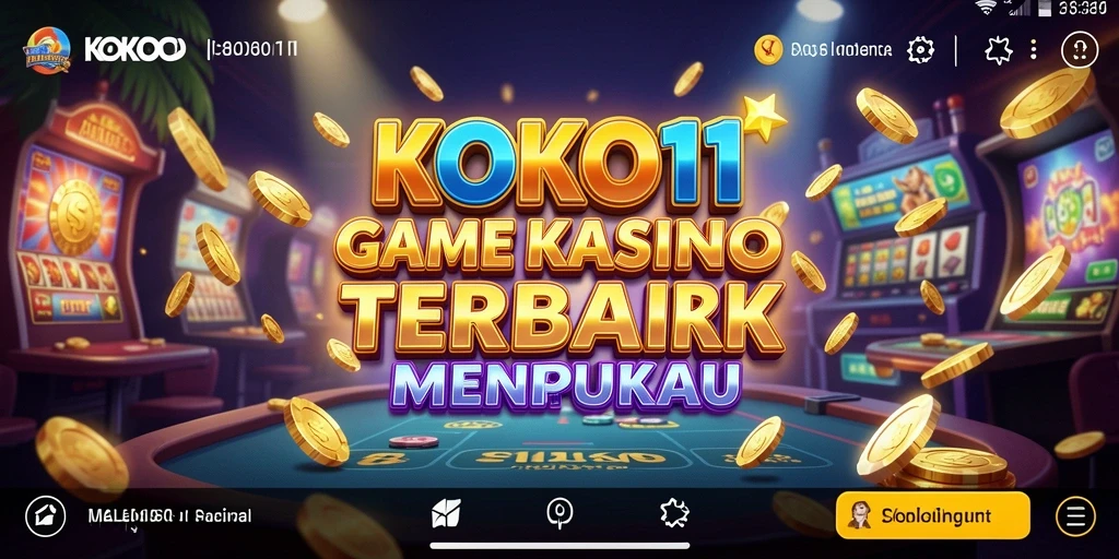 Tampilan gameplay KOKO11 dengan berbagai pilihan permainan kasino.