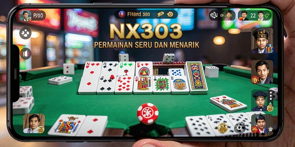 Gameplay seru NX303 yang menampilkan pemain bersaing dalam Domino.