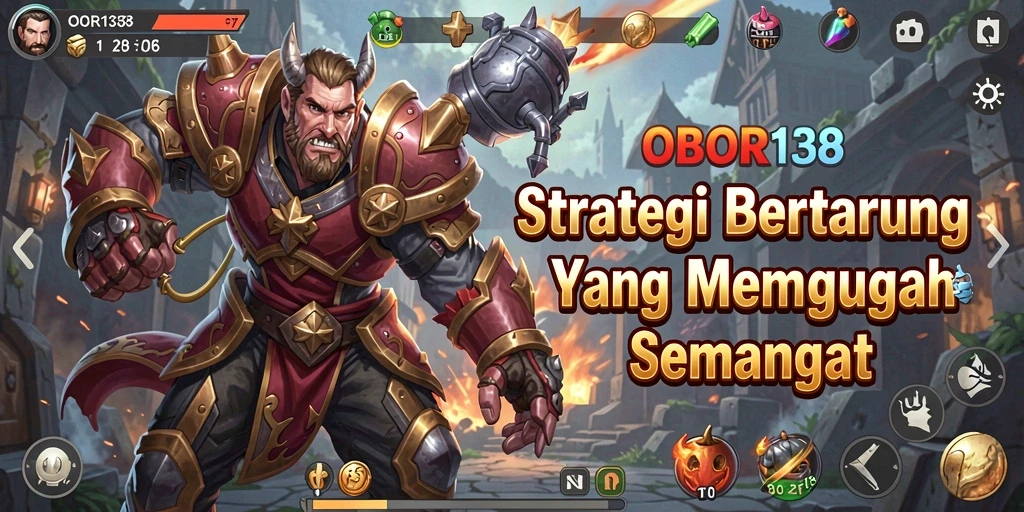 Tangkapan layar OBOR138 menampilkan aksi pertempuran mendebarkan.