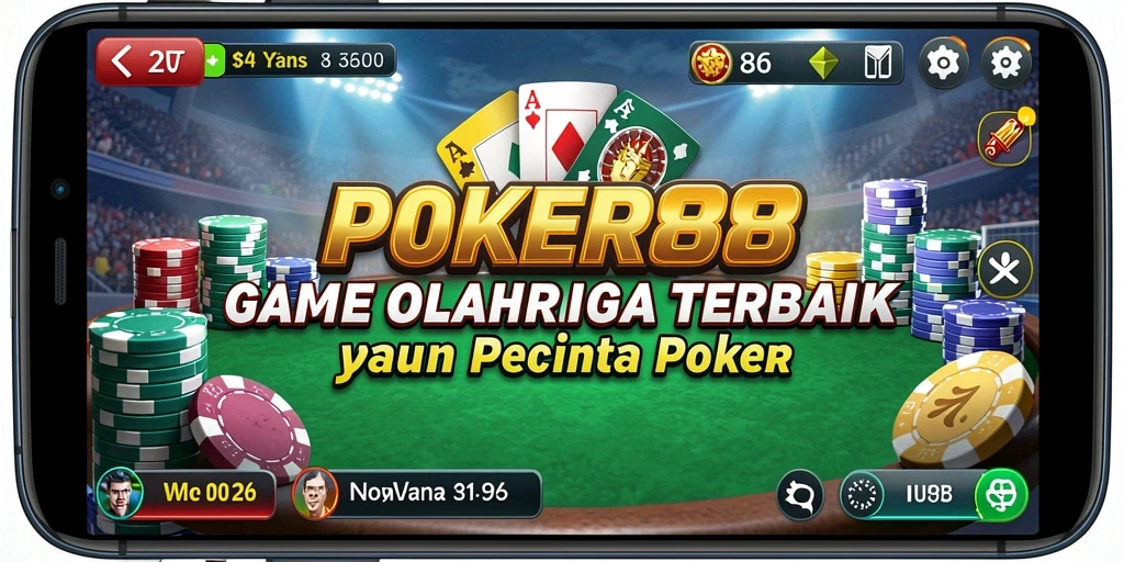 Screenshot gameplay POKER88 menampilkan keseruan bermain poker.