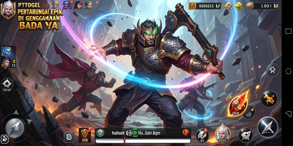 Gameplay PTTOGEL menampilkan duel seru dan efek visual yang menakjubkan.