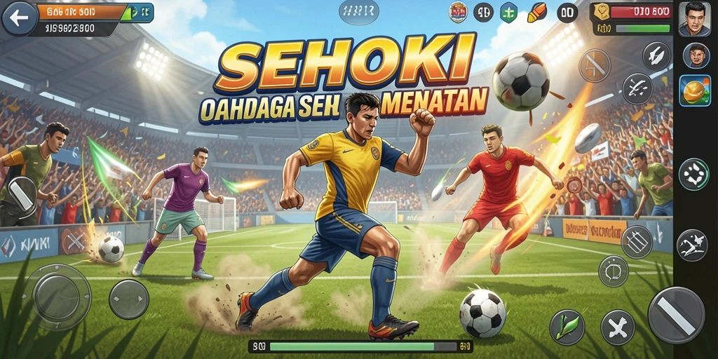 Screenshot SEHOKI menampilkan aksi seru dalam pertandingan olahraga.