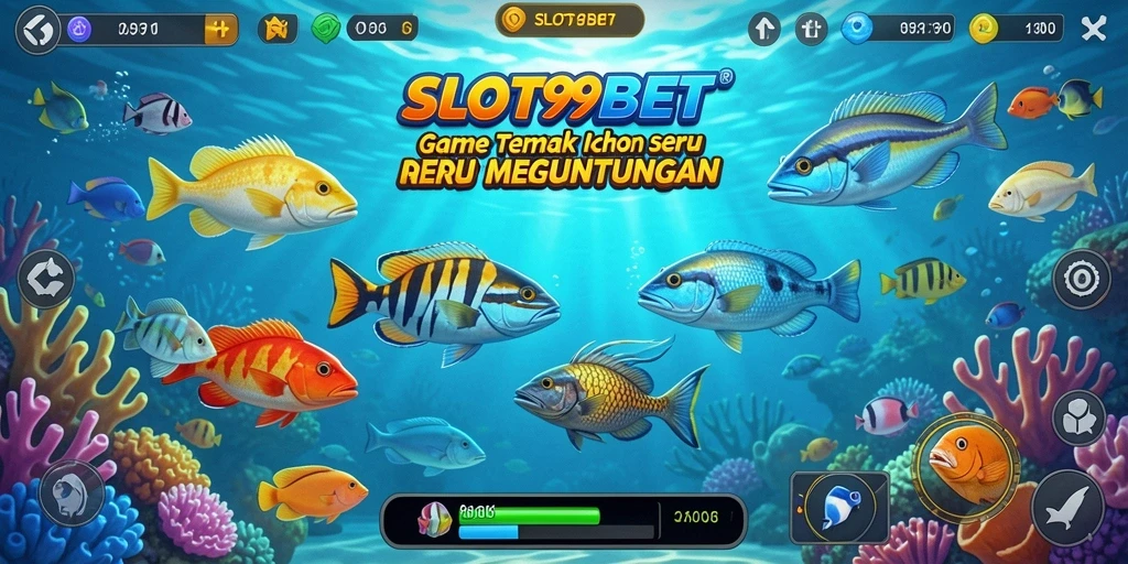 Gameplay seru menembak ikan di SLOT99BET.