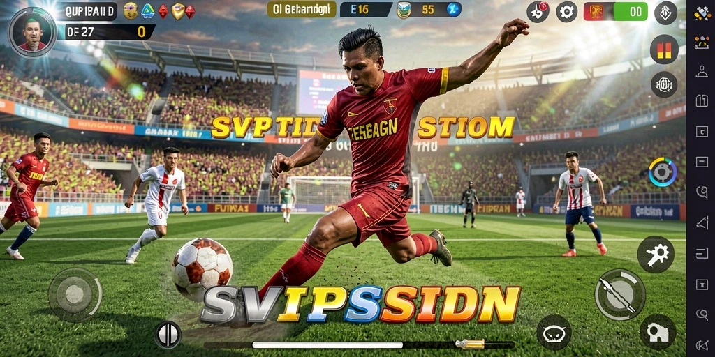 Tampilan screenshot game SVIPSIDN menampilkan aksi seru permainan olahraga.