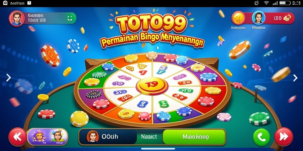 Tampilan gameplay Bingo TOTO99 yang seru dan interaktif.