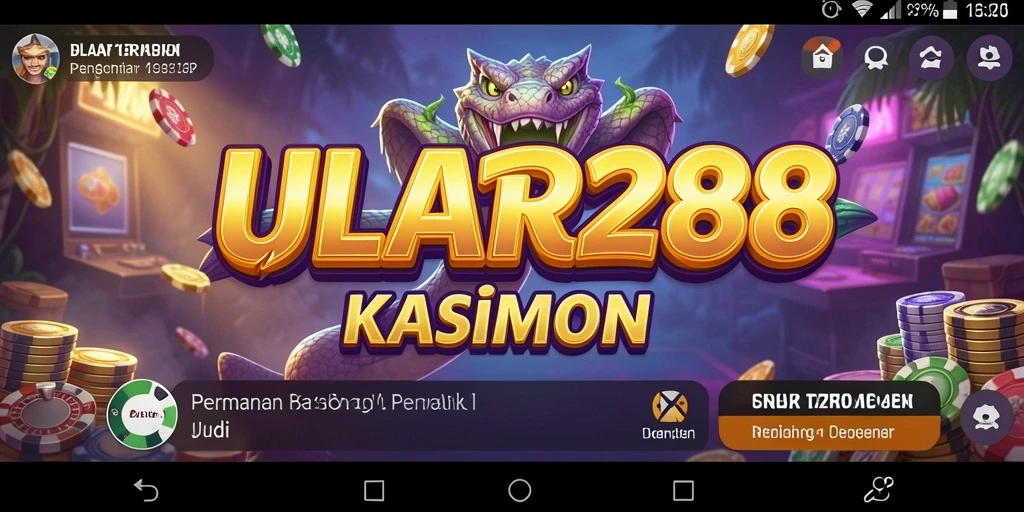 Tampilan gameplay menarik dari ULAR288 yang menawarkan pengalaman Kasino.
