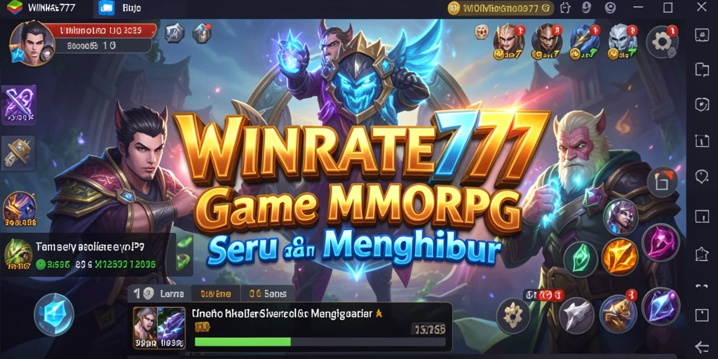 Menampilkan gameplay seru dalam dunia virtual WINRATE777.