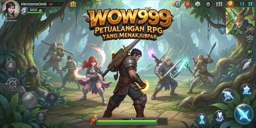Tampilan gameplay seru dengan grafis menakjubkan di WOW99.